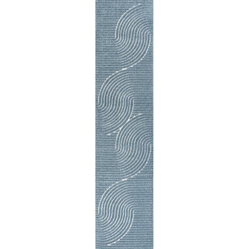 Skagen Minimalist Curve Geometric Area Rug